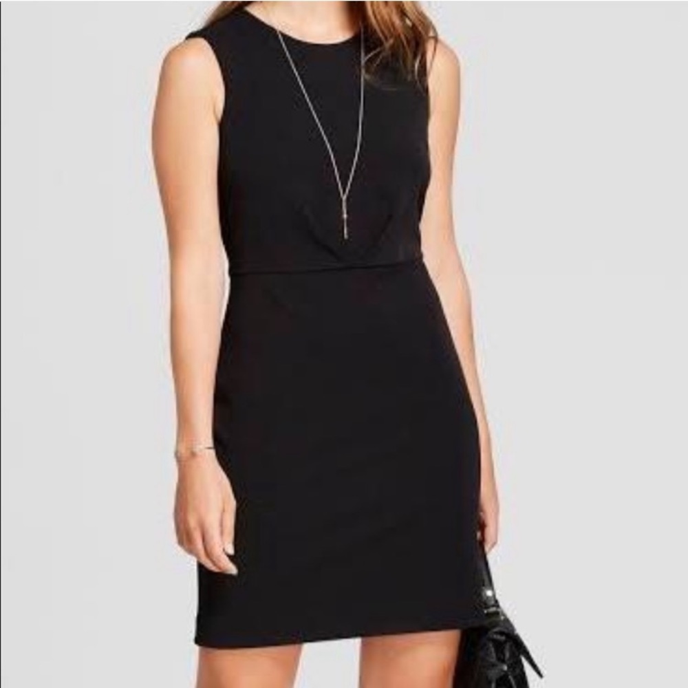 A new day black sheath dress size 2